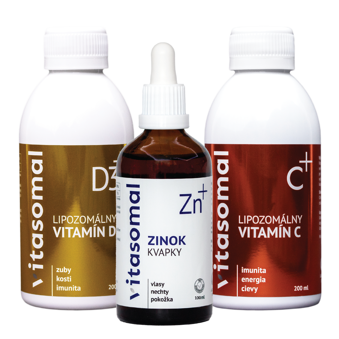 Balíček IMUNITA: Lipo Vitamín C, Lipo Vitamín D3, Zinok kvapky